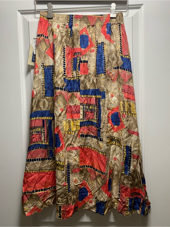 Dresses & Skirts - Vintage New Old Stock Pull On Skirt Pockets 90s Ephemera Tags